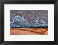 Framed Frozen Sand And Ice Patterns, Utah