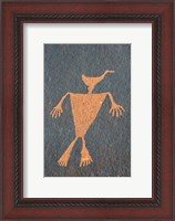 Framed Detail Of A Duck Headed Man Petroglyph, Utah