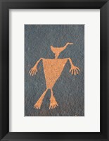 Framed Detail Of A Duck Headed Man Petroglyph, Utah