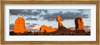 Framed Arches National Park Balanced Rock Panorama, Utah