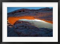 Framed Overlook Vista Through Mesa Arch, Utah