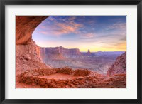 Framed Evening Light On False Kiva, Island In The Sky, Utah