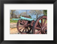 Framed Cannon On Battlefield, Yorktown, Virginia