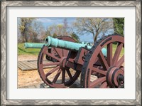 Framed Cannon On Battlefield, Yorktown, Virginia