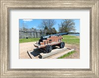 Framed Jamestown Island Cannonm Virginia
