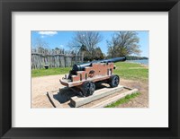 Framed Jamestown Island Cannonm Virginia