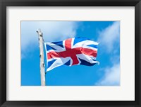 Framed British Flag, Jamestown, Virignia