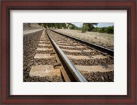 Framed Tailroad Tracks At Marshall, Washington