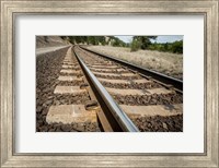 Framed Tailroad Tracks At Marshall, Washington