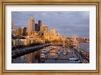Framed Seattle Skyline From Pier 66, Washington