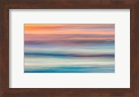 Framed Abstract Of Sunset And Ocean,, Cape Disappointment State Park