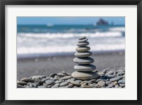 Framed Stacked Beach Rocks, Washington State