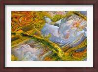 Framed Rainbow Ridge Picture Agate