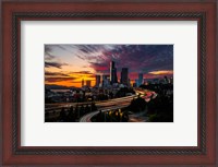 Framed Sunset View Of Downtown Seattle