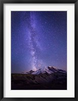 Framed Stars And The Milky Way Above Mt Rainier And Burroughs Mountain