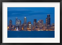 Framed Seattle Skyline View Over Elliott Bay