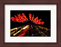 Framed Pike Place Market At Night, Washington State