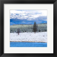 Framed Yellowstone National Park In Winter, Wyoming