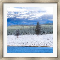Framed Yellowstone National Park In Winter, Wyoming