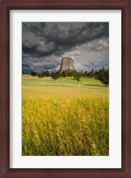 Framed Approaching Thunderstorm At The Devil's Tower National Monument