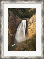 Framed Lower Falls Of The Yellowstone, Lookout Point, Wyoming