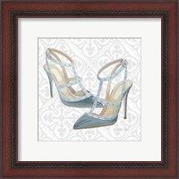 Framed 'Must Have Fashion II Gray White' border=