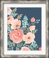 Framed 'Blooming Delight I Sage' border=