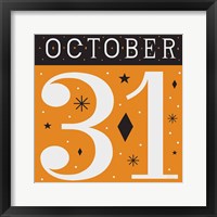 Framed 'Festive Fright October 31 II' border=