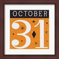 Framed 'Festive Fright October 31 II' border=