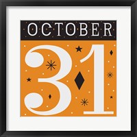 Framed 'Festive Fright October 31 II' border=