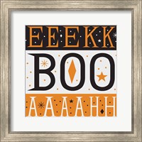 Framed 'Festive Fright EEK BOO AHH' border=