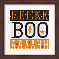 Framed 'Festive Fright EEK BOO AHH' border=