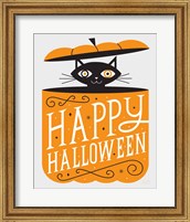 Framed Festive Fright Cat