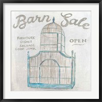 Framed White Barn Flea Market V