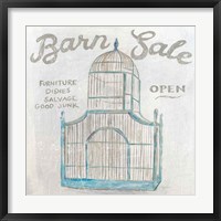 White Barn Flea Market V Framed Print