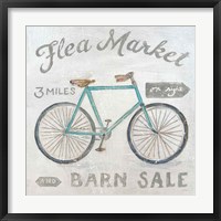 White Barn Flea Market IV Framed Print