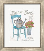 Framed White Barn Flea Market II