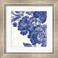 Framed Toile Roses V