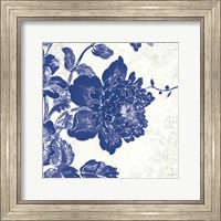 Framed Toile Roses IV