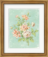 Framed Cottage Roses IX Bright