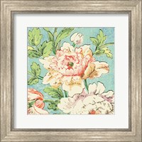 Framed Cottage Roses VI Bright