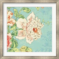 Framed Cottage Roses IV Bright