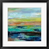 Framed 'Delmar Sunset III' border=