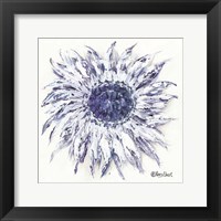 Framed Blue Sunflower