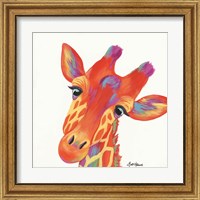 Framed 'Cheery Giraffe' border=