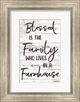 Framed Blessed is the Family