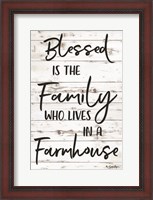 Framed Blessed is the Family