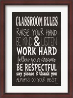 Framed Classroom Rules