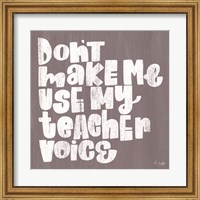 Framed My Teacher Voice