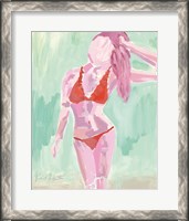 Framed Red Ruffle Bikini